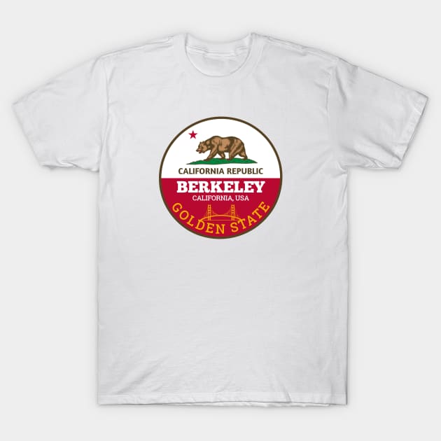 Berkeley California USA T-Shirt by urban-wild-prints